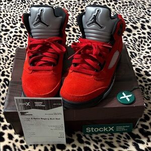 🎀 Jordan retro 5 {Raging Bull Red} 2021 🎀